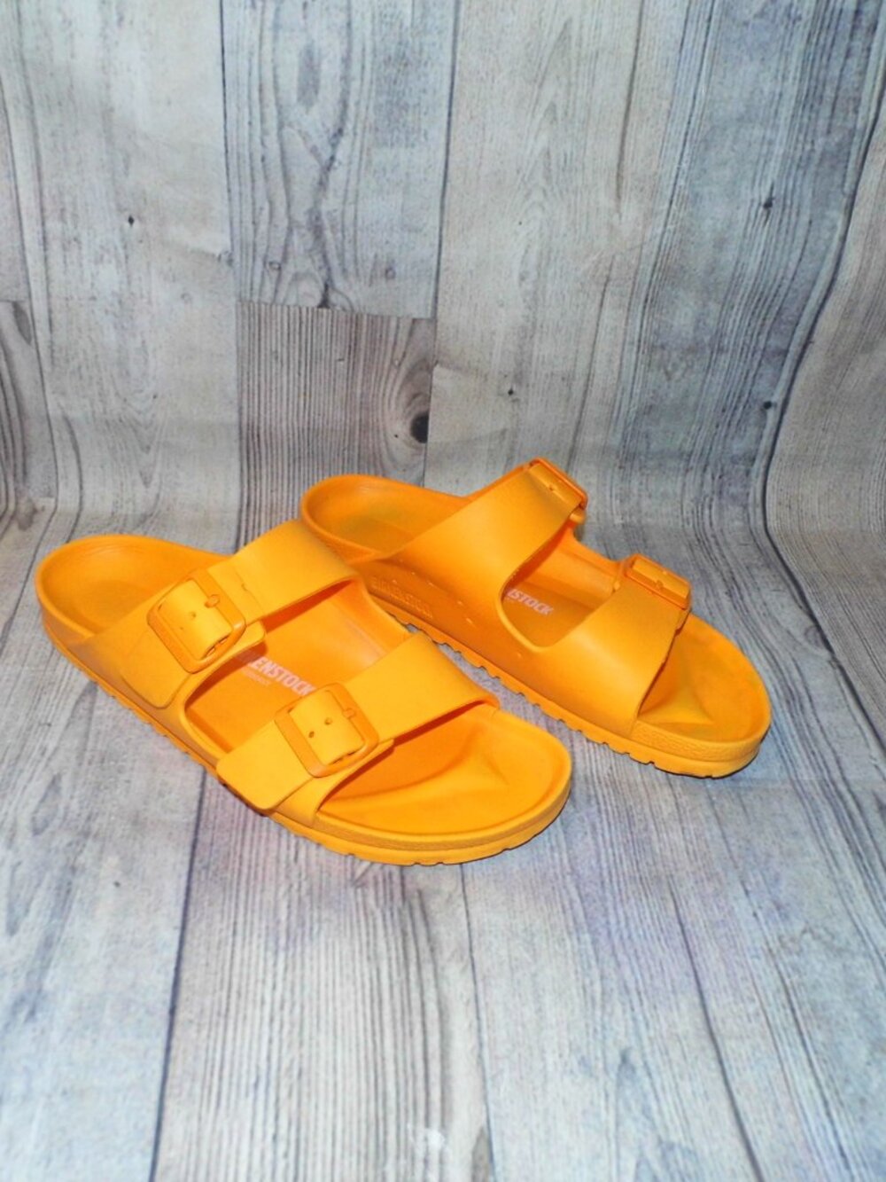 BIRKENSTOCK Arizona EVA Orange Slide Sandals Womens Size 10 (EU 41)